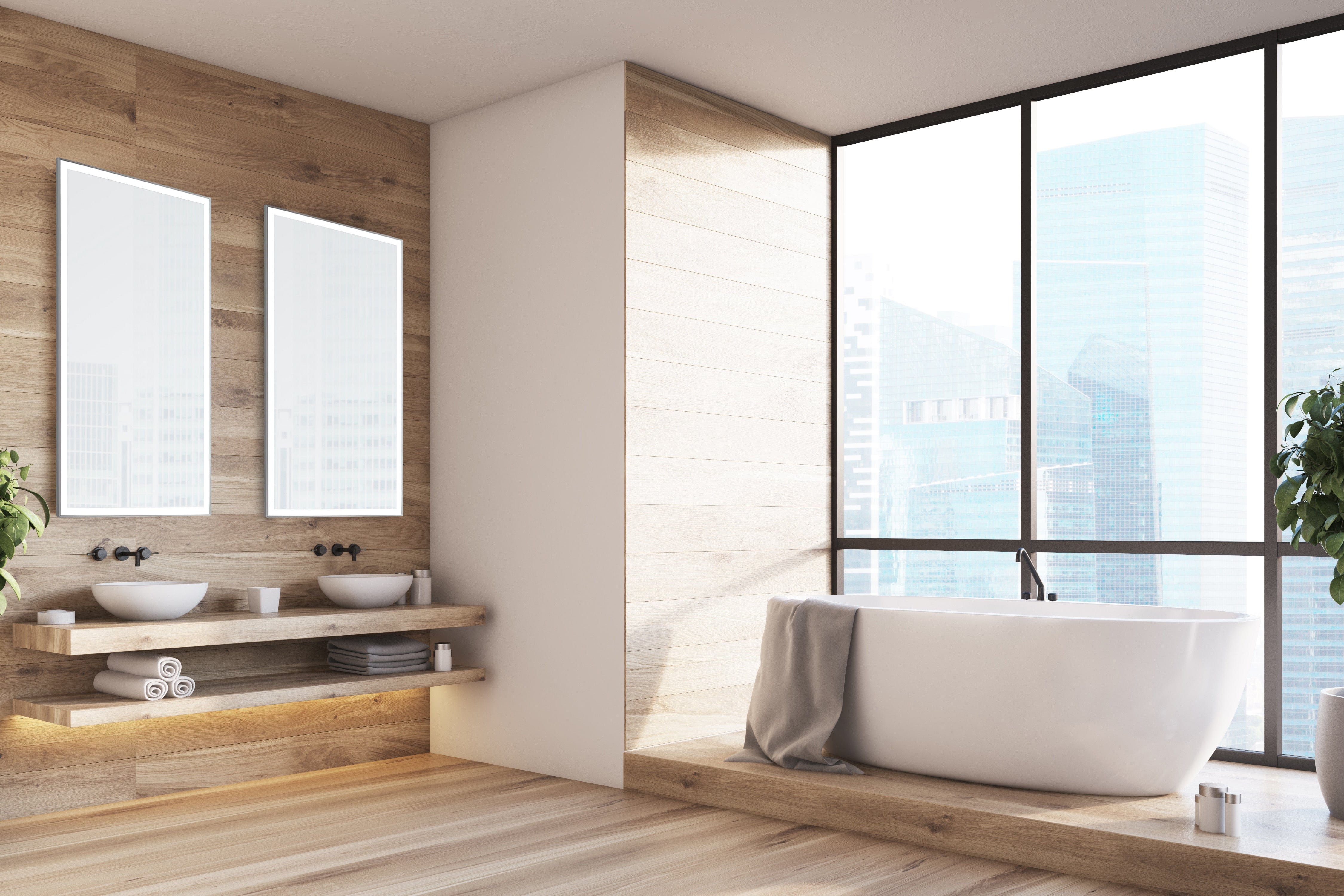 Modern Mirrors Vera Lighted Bathroom Vanity Mirror