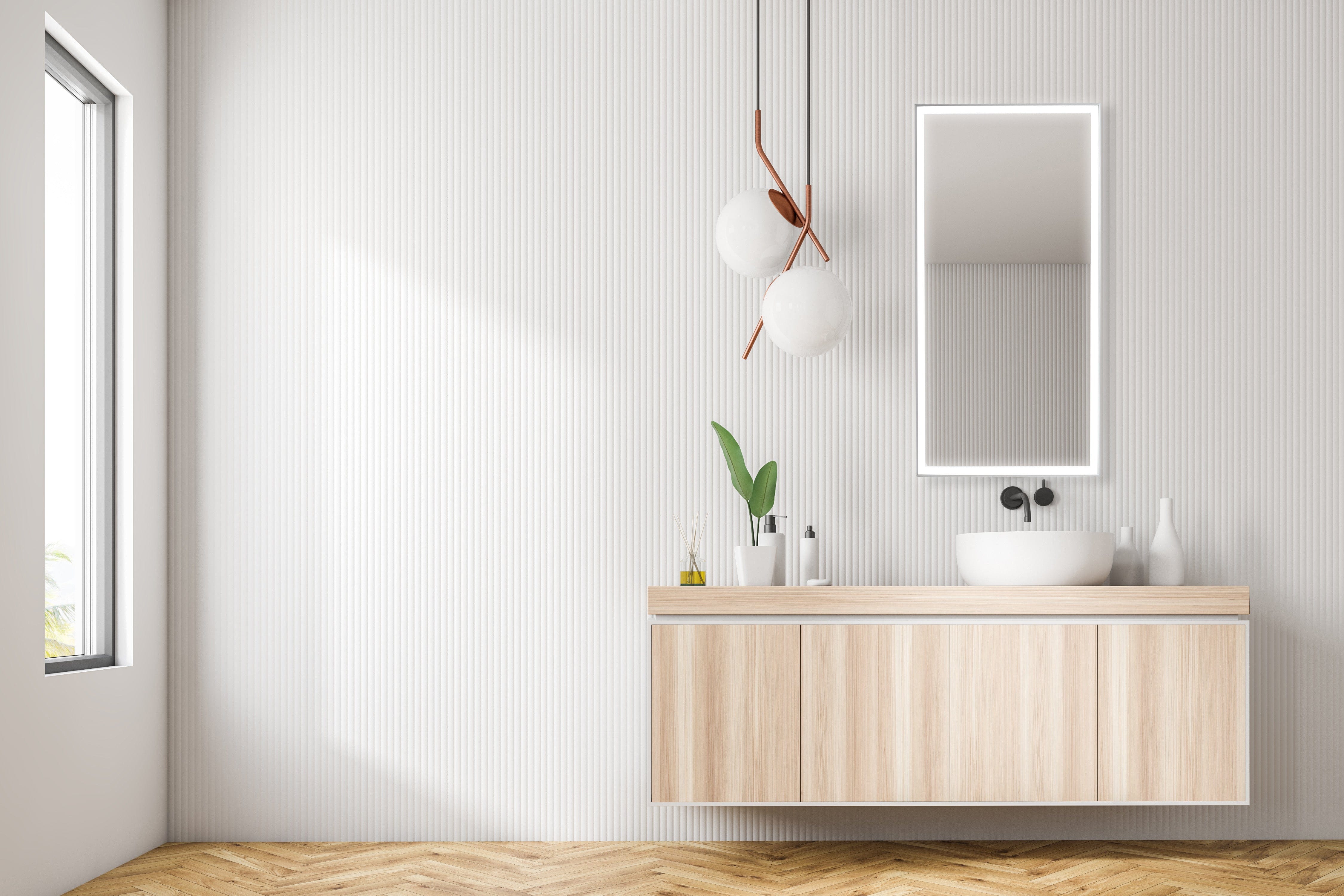 Modern Mirrors Vera Lighted Bathroom Vanity Mirror