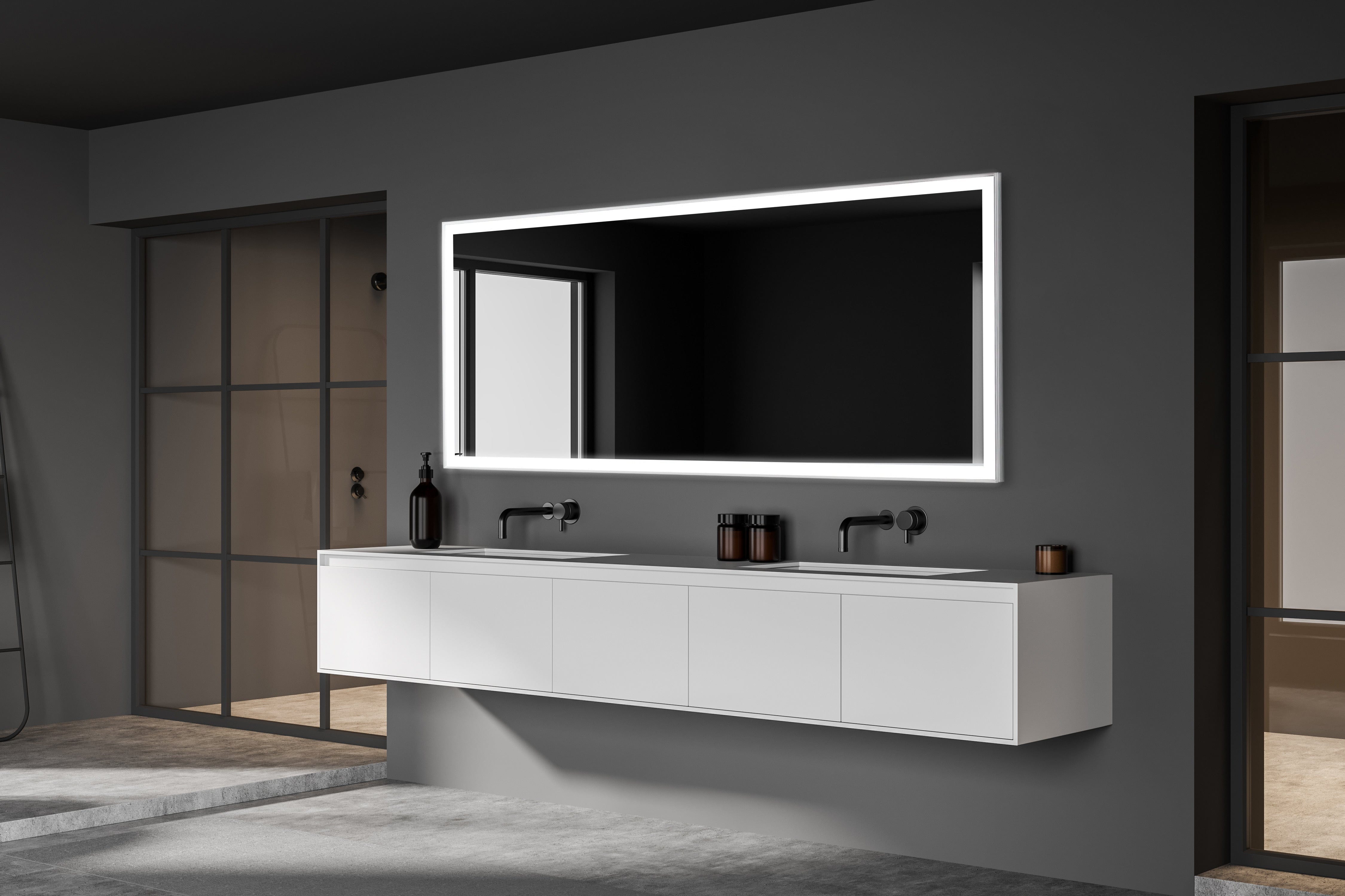Modern Mirrors Vera Lighted Bathroom Vanity Mirror