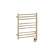 ICO Bath Tuzio Sorano 19.5 x 23 towel warmer in Satin Brass