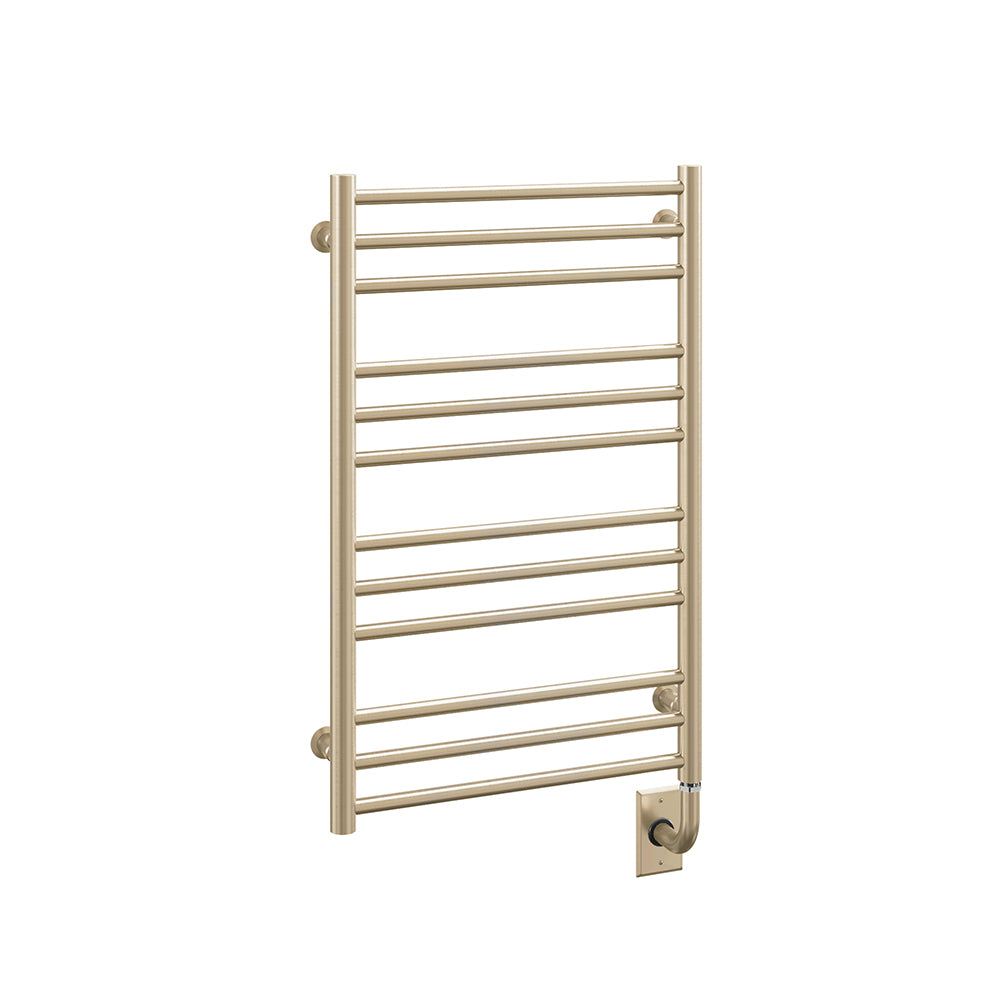 ICO Bath Tuzio Sorano 19.5 x 31 towel warmer in Satin Brass