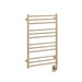 ICO Bath Tuzio Sorano 19.5 x 31 towel warmer in Satin Brass