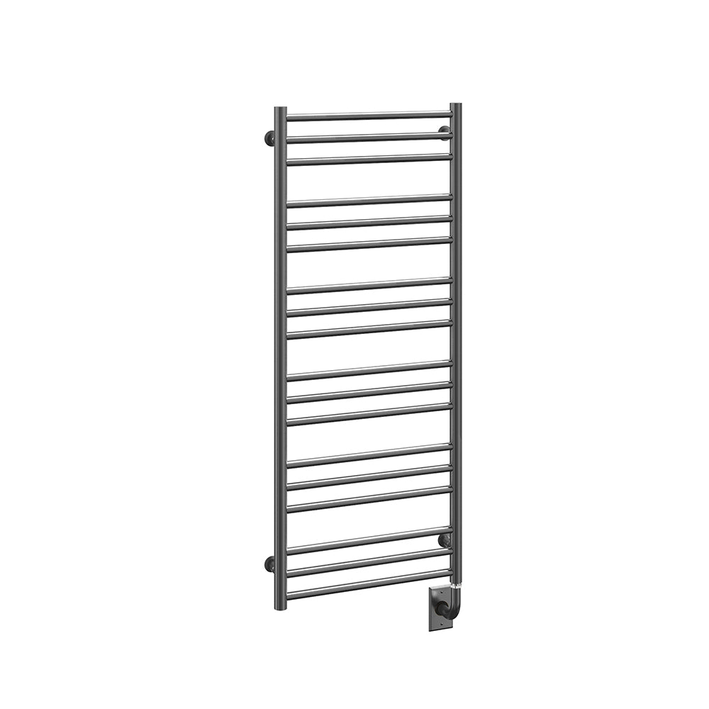 ICO Bath Tuzio Sorano 19.5 x 47.5 towel warmer in Gunmetal
