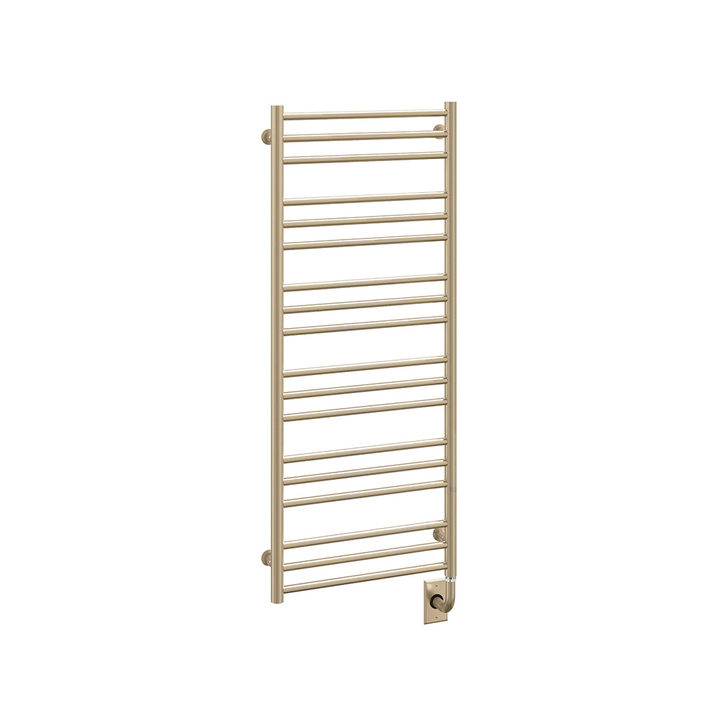 ICO Bath Tuzio Sorano 19.5 x 47.5 towel warmer in Satin Brass