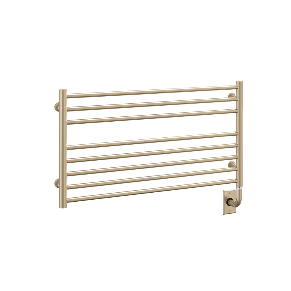 ICO Bath Tuzio Sorano 35.5 x 19 towel warmer in Satin Brass