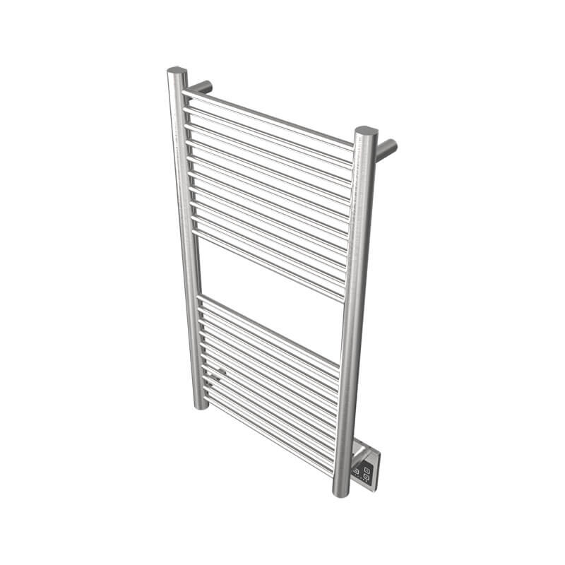 a2036.2 20 Bar Hardwired Towel Warmer Brushed Stainless Corner View