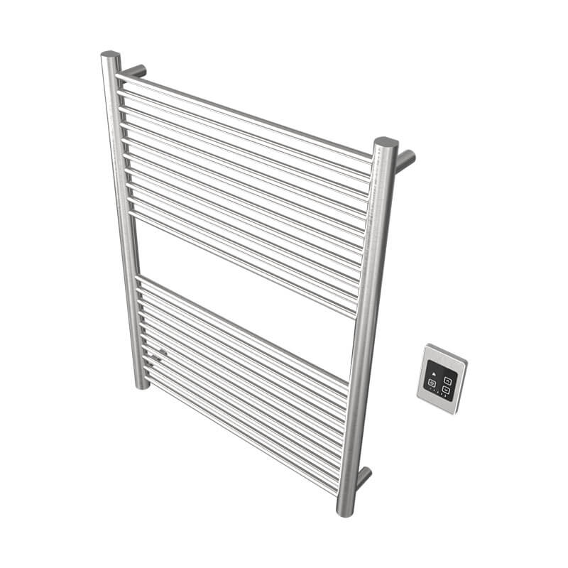 a2836.2 20 Bar Hardwired Towel Warmer Brushed Stainless Corner View