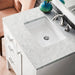 Addison 30 Inch Single Vanity in Glossy White With Eternal Jasmine Pearl Silestone Top