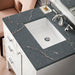 Addison 30 Inch Single Vanity in Glossy White With Parisien Bleu Silestone Top