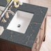 Addison 30 Inch Single Vanity in Mid Century Acacia With Parisien Bleu Silestone Top