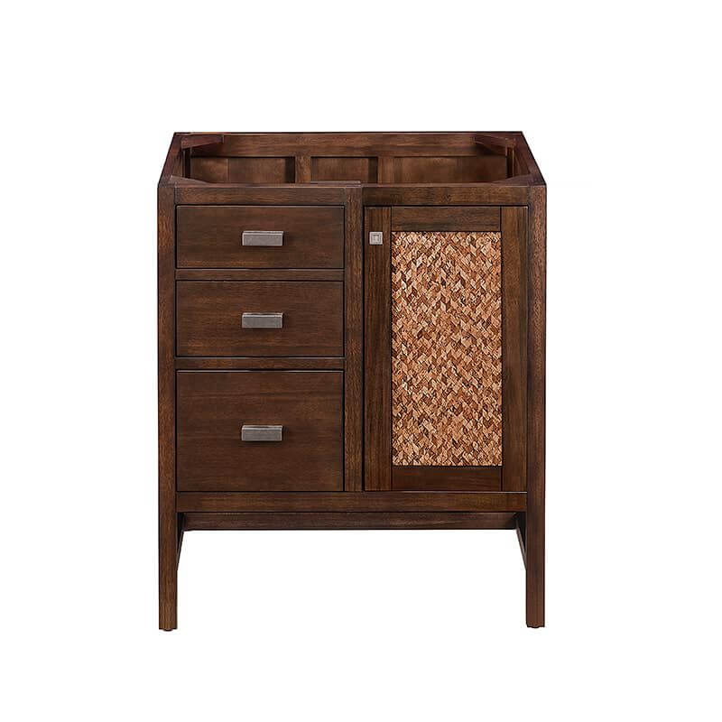 Addison 30" Single Vanity in Mid Century Acacia Front View