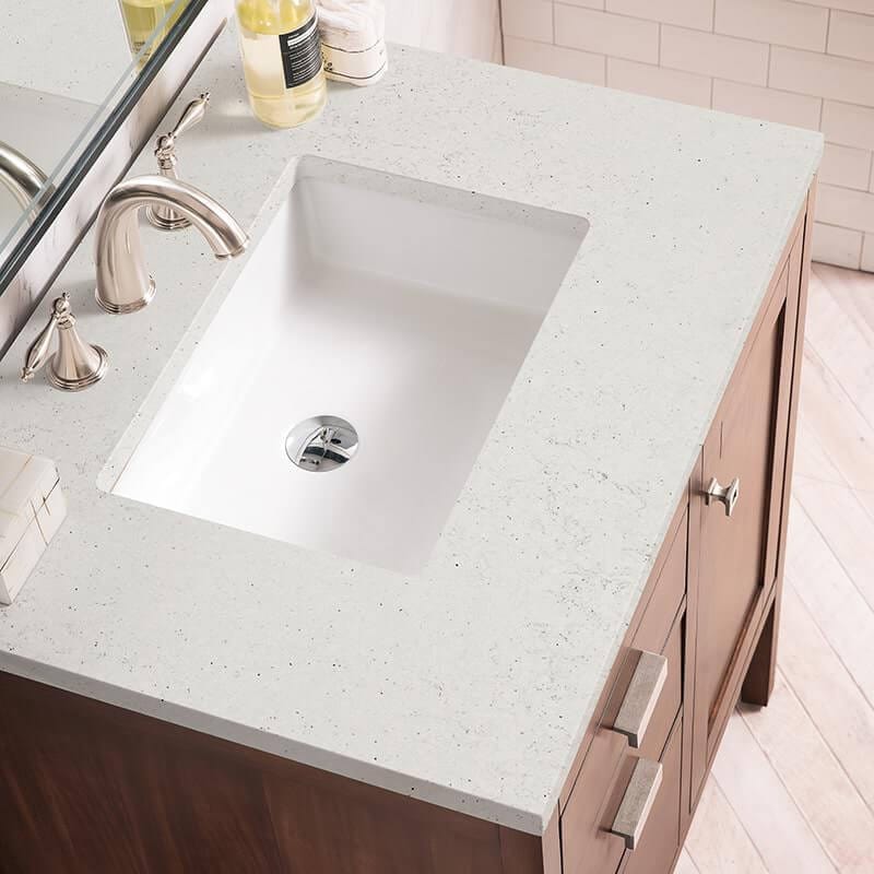 Addison 30" Single Vanity in Mid Century Acacia With Lime Delight Silestone Top