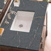 Addison 36 Inch Single Vanity in Mid Century Acacia With Parisien Bleu Silestone Top