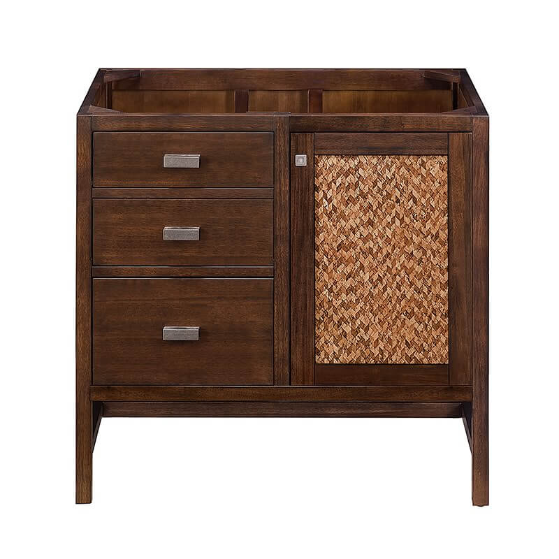 Addison 36" Single Vanity in Mid Century Acacia Front View
