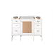 Addison 48" Single Vanity in Glossy White Front View