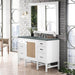 Addison 48" Single Vanity in Glossy White With Cala Blue Top