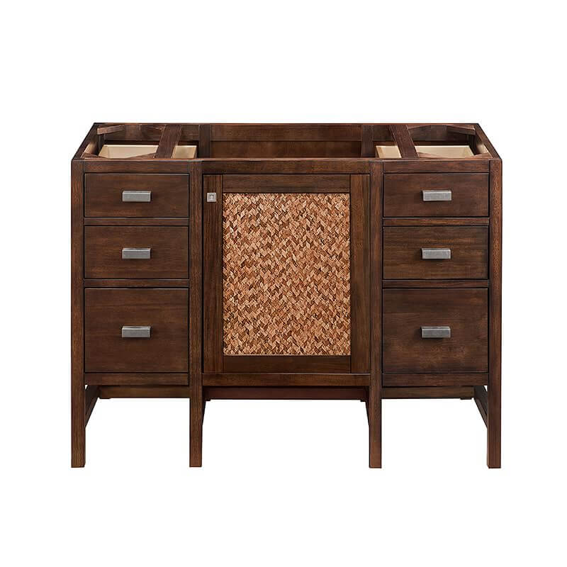 Addison 48" Single Vanity in Mid Century Acacia Front View