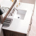 Addison 48" Single Vanity in Mid Century Acacia With White Zeus Silestone Top