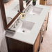 Addison 60" Double Vanity in Mid Century Acacia With Lime Delight Silestone Top