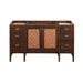 Addison 60" Single Vanity in Mid Century Acacia Front View