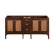 Addison 72" Double Vanity in Mid Century Acacia Front View