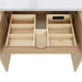 Adele 30 inch Single Sink Bathroom Vanity Natural Oak Removable Dividers