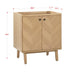 Adele 30 Single Sink Bathroom Vanity Natural Oak Cabinet Only Corner VIew