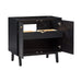 Adele 36 Single Sink Bathroom Vanity Black Oak Cabinet Only Open Drawer