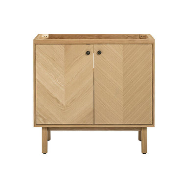 Adele 36 Single Sink Bathroom Vanity Natural Oak Cabinet Only