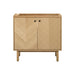 Adele 36 Single Sink Bathroom Vanity Natural Oak Cabinet Only