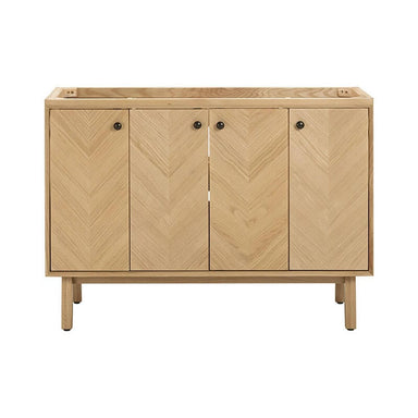 Adele 48 inch Single Sink Bathroom Vanity Natural Oak Cabinet Only