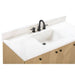Adele 48 Single Sink Bathroom Vanity Natural Oak in Calacatta Quartz