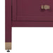 Alana 60 Double Vanity Burgundy Red Cabinet Only Base