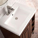 Alicante 24 Inches Single Vanity Mid Century Acacia White Glossy Composite Stone Top