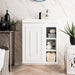 Alicante 24 Inches Single Wall Mount Vanity Glossy White Front View