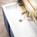 Alicante 39.5" Single Vanity Azure Blue White Glossy Composite Stone Top