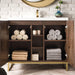 Alicante 39.5" Single Vanity Mid Century Acacia Front View Interior