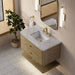 Allamari 36 Inch Single Vanity Dune Mist in Victorian Silver Silestone Top