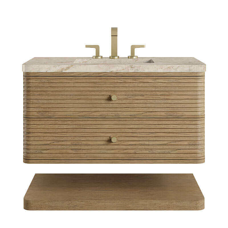 Allamari 36 Single Vanity Dune Mist in Tajnar Eclos Top Front View