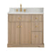 Altair Barnett 36 Single Bathroom Vanity with Top Natural Oak Front View