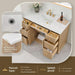 Altair Barnett 48 inch Single Bathroom Vanity with Top Natural Oak Countertop