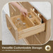 Altair Barnett 48 inch Single Bathroom Vanity with Top Natural Oak Customizable Storage