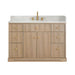 Altair Barnett 48 Single Bathroom Vanity with Top Natural Oak Front View