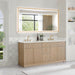 Altair Barnett 72 Double Bathroom Vanity with Top Natural Oak Corner View