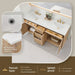Altair Barnett 72 inch Double Bathroom Vanity with Top Natural Oak Countertop