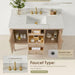 Altair Blaise 48 Inch Single Bathroom Vanity with Top Light Oak Countertop