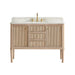 Altair Blaise 48 Single Bathroom Vanity with Top Light Oak Front View