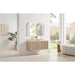 Altair Blaise 54 Double Bathroom Vanity with Top Light Oak Corner View