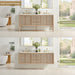 Altair Blaise 72 inch Double Bathroom Vanity with Top Light Oak Freestanding or Floating