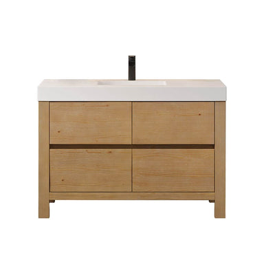 Altair Cascadia 48 Single Bathroom Vanity with Top Weathered Fir Front View